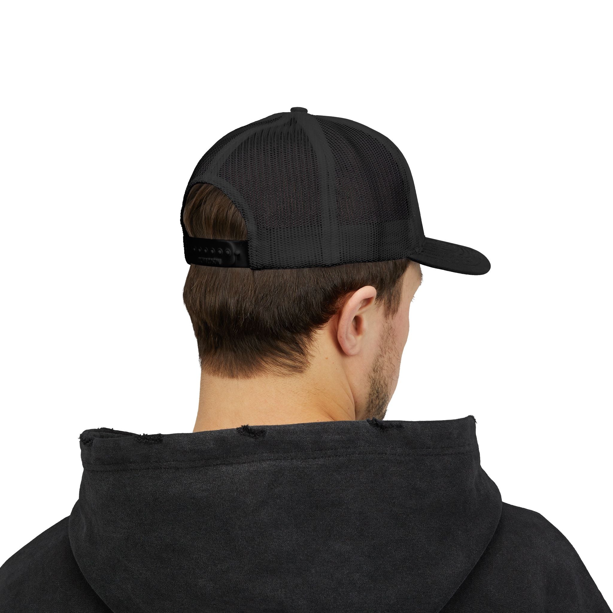 Here Fishy Apparel Trucker Hat – Embroidered Fishing Logo Snapback