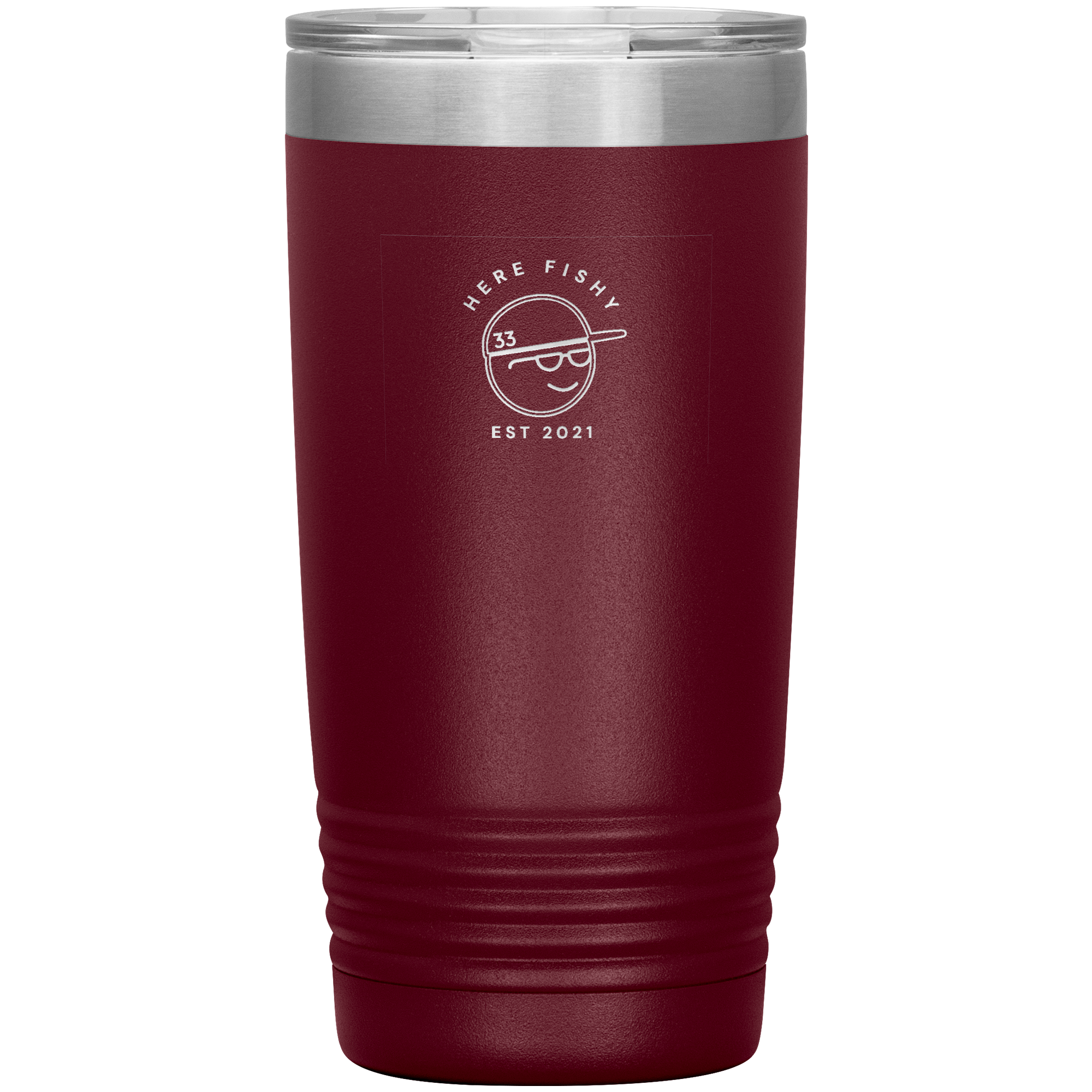Here_Fishy_Tumbler_20oz_Tumbler_Maroon_Mockup.png_15756557